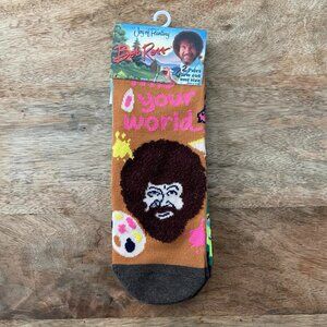 5/$20 NEW 2Pk Adult The Joy of Painting Bob Ross Socks